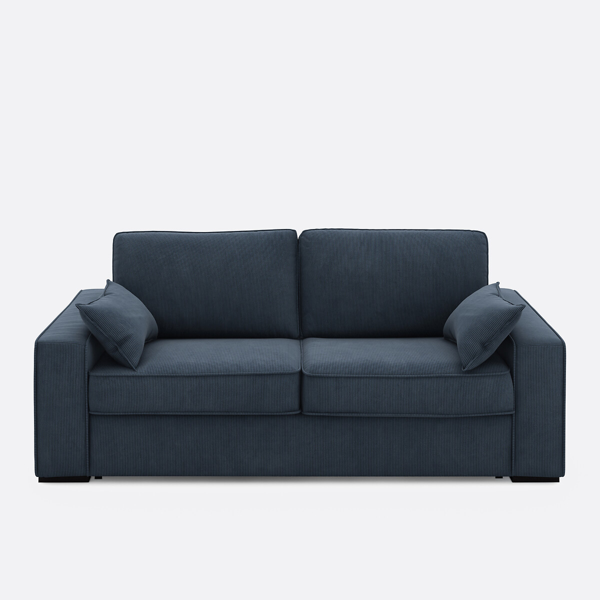 Καναπές-κρεβάτι με βελούδινο κοτλέ ύφασμα Μ98xΠ185xΥ85cm