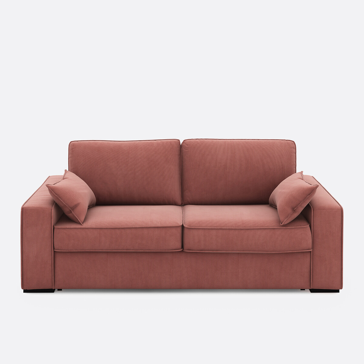 Καναπές-κρεβάτι με βελούδινο κοτλέ ύφασμα, αφρός HR, Cecilia