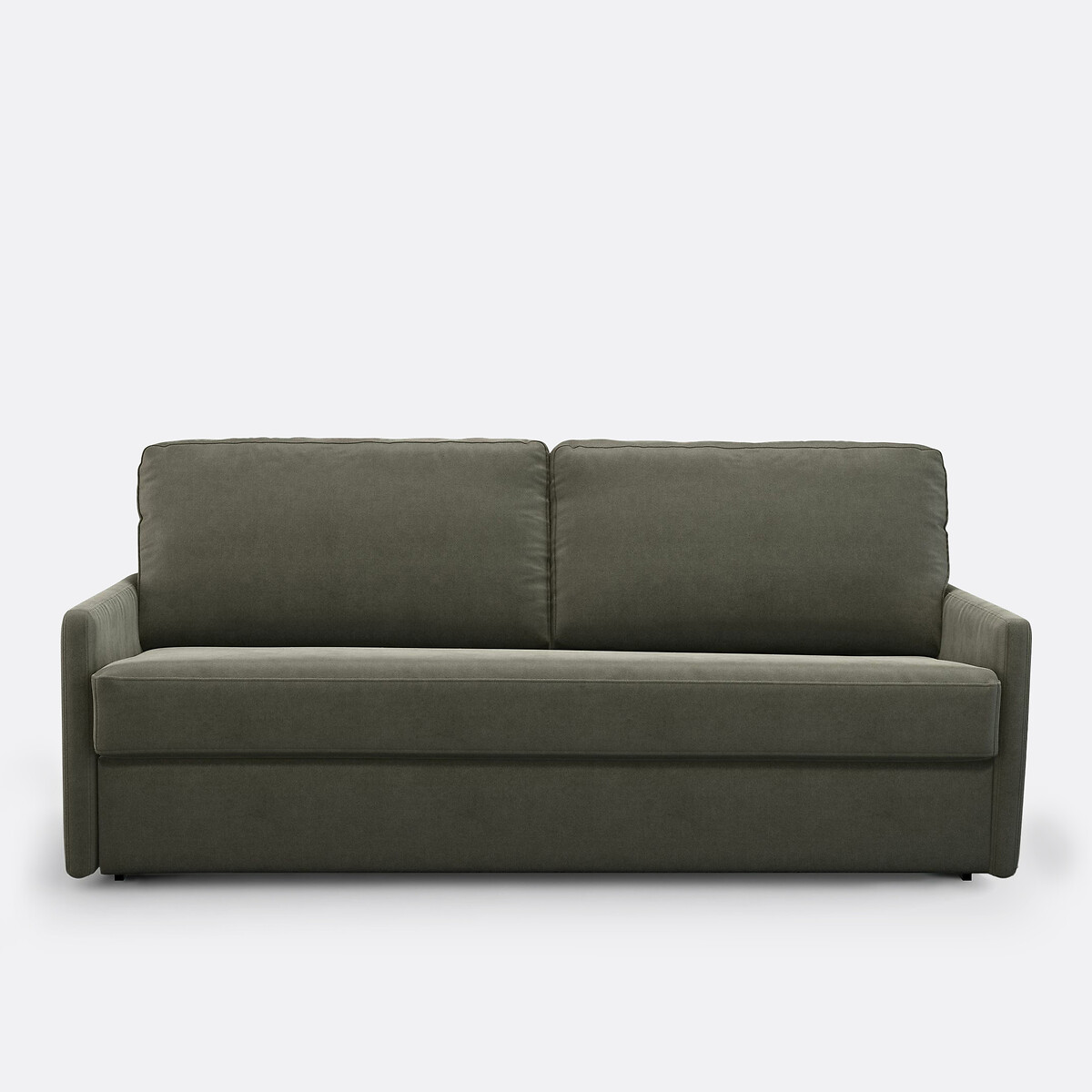 Καναπές-κρεβάτι από βαμβάκι λινό με στρώμα τεχνολογίας Bultex Μ98xΠ156xΥ90cm