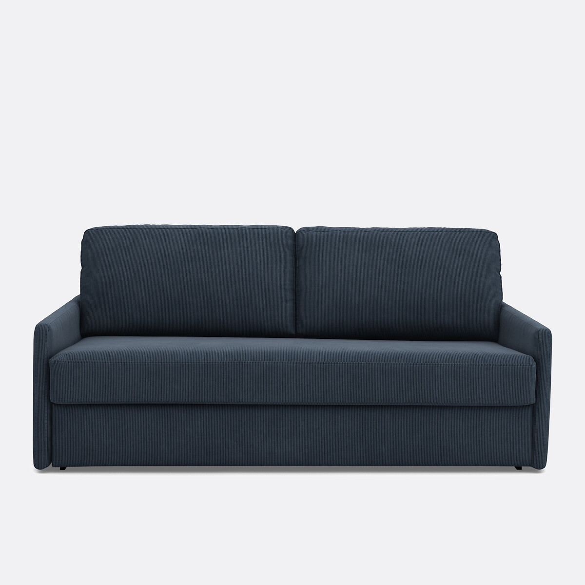 Καναπές-κρεβάτι από ριγέ βελούδο Μ98xΠ156xΥ90cm