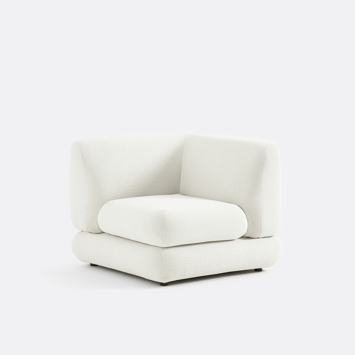 Γωνία καναπέ με ανάγλυφο ύφασμα Μ90xΠ88xΥ80cm