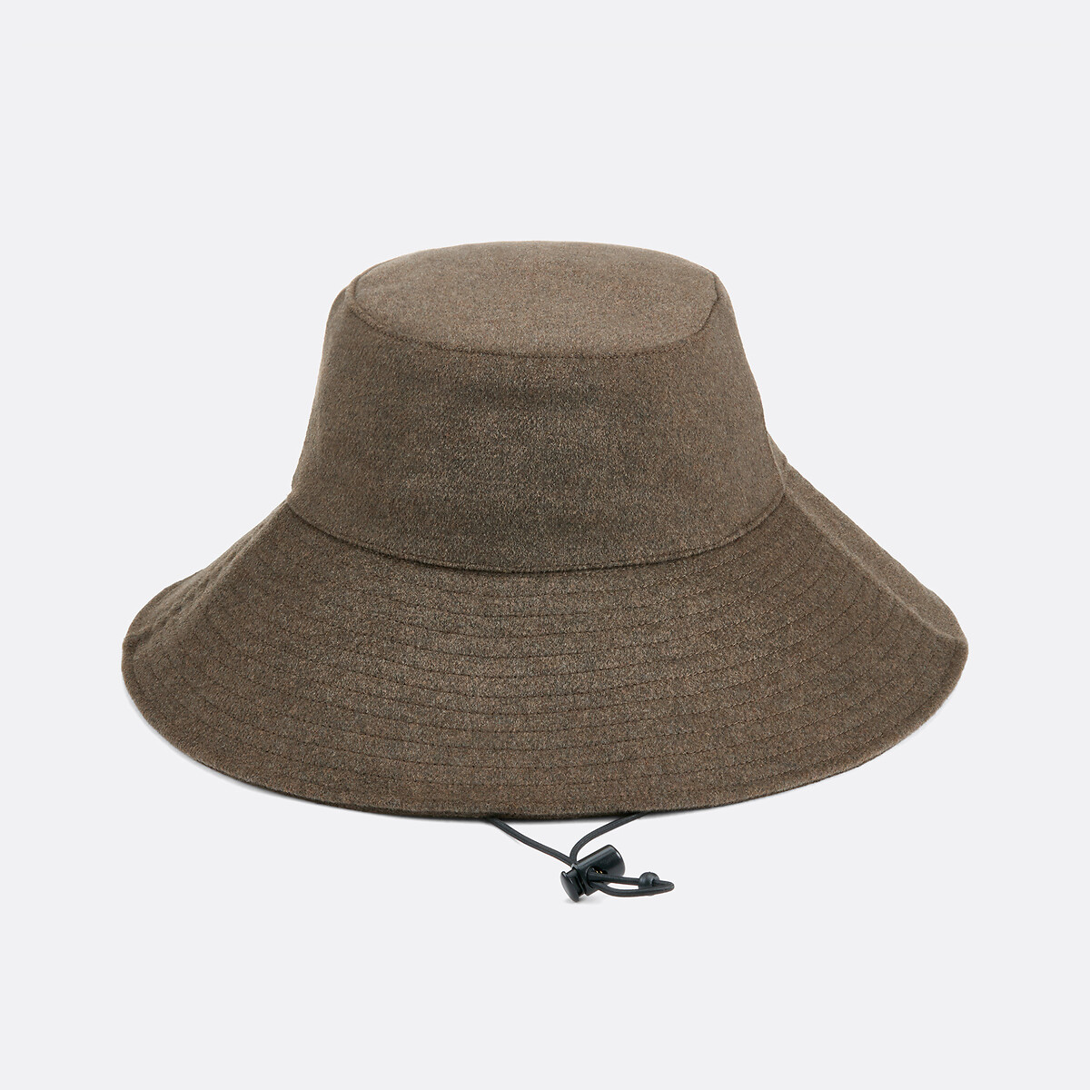 La Redoute Collections Καπέλο Bucket από τσόχα με ρυθμιζόμενο κορδόνι