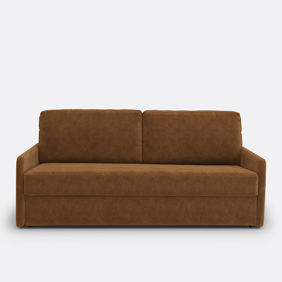 Καναπές-κρεβάτι από βελούδο με στρώμα αφρού υψηλής αντοχής Μ98xΠ156xΥ90cm