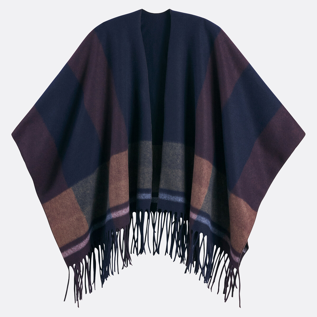 La Redoute Collections Πόντσο με καρό σχέδιο