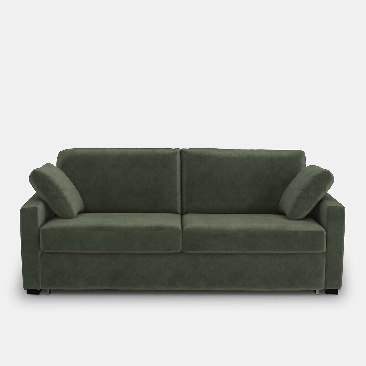 La Redoute Interieurs Καναπές-κρεβάτι με βελούδινη ταπετσαρία και στρώμα αφρού HR Μ98xΠ165xΥ85cm