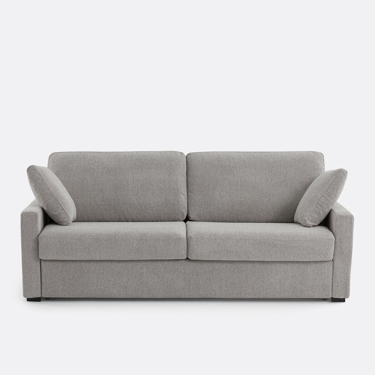 Καναπές-κρεβάτι με ανάγλυφη ταπετσαρία και στρώμα αφρού HR Μ98xΠ165xΥ85cm