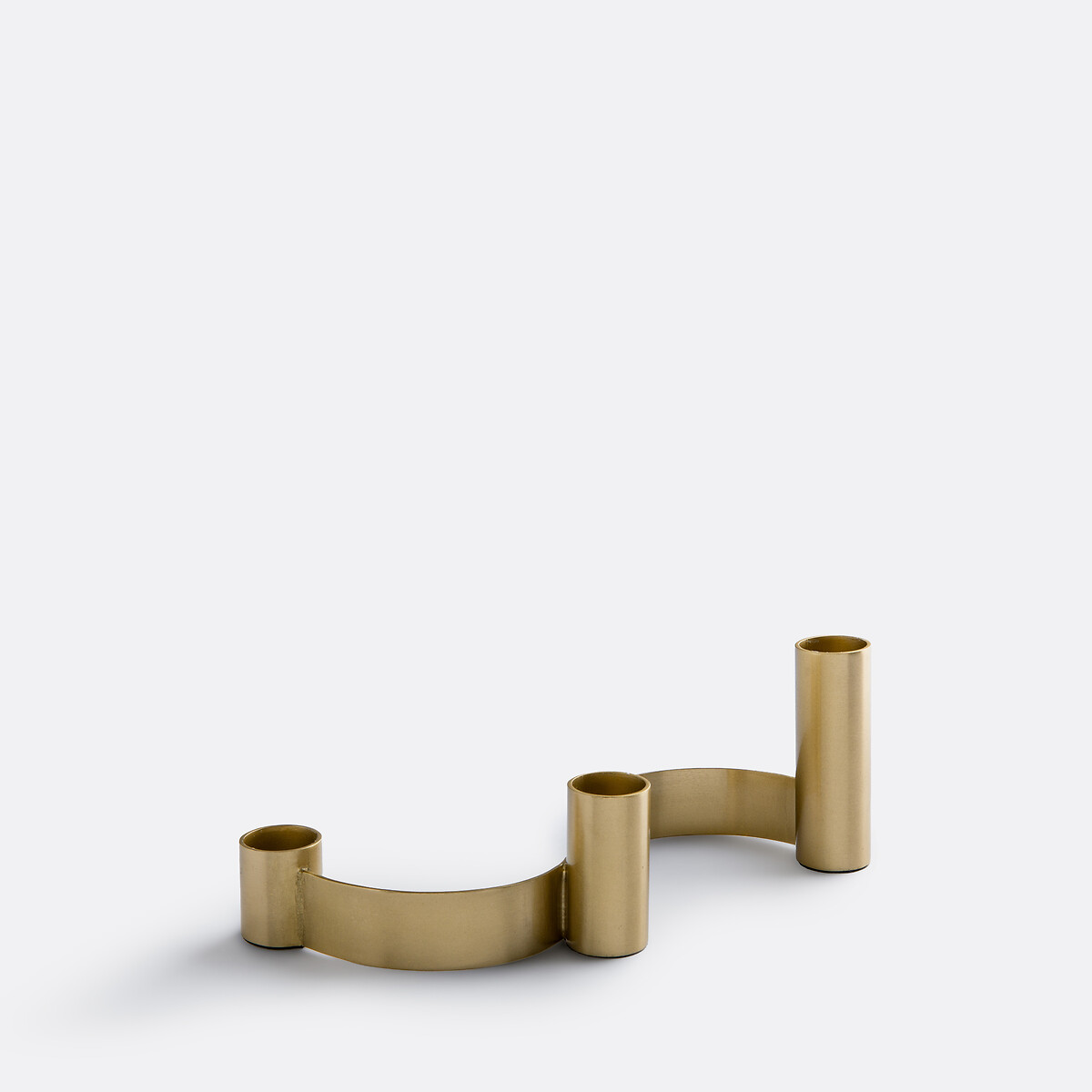 Κηροπήγιο για 3 κεριά από ορείχαλκο Μ12xΠ12xΥ25cm