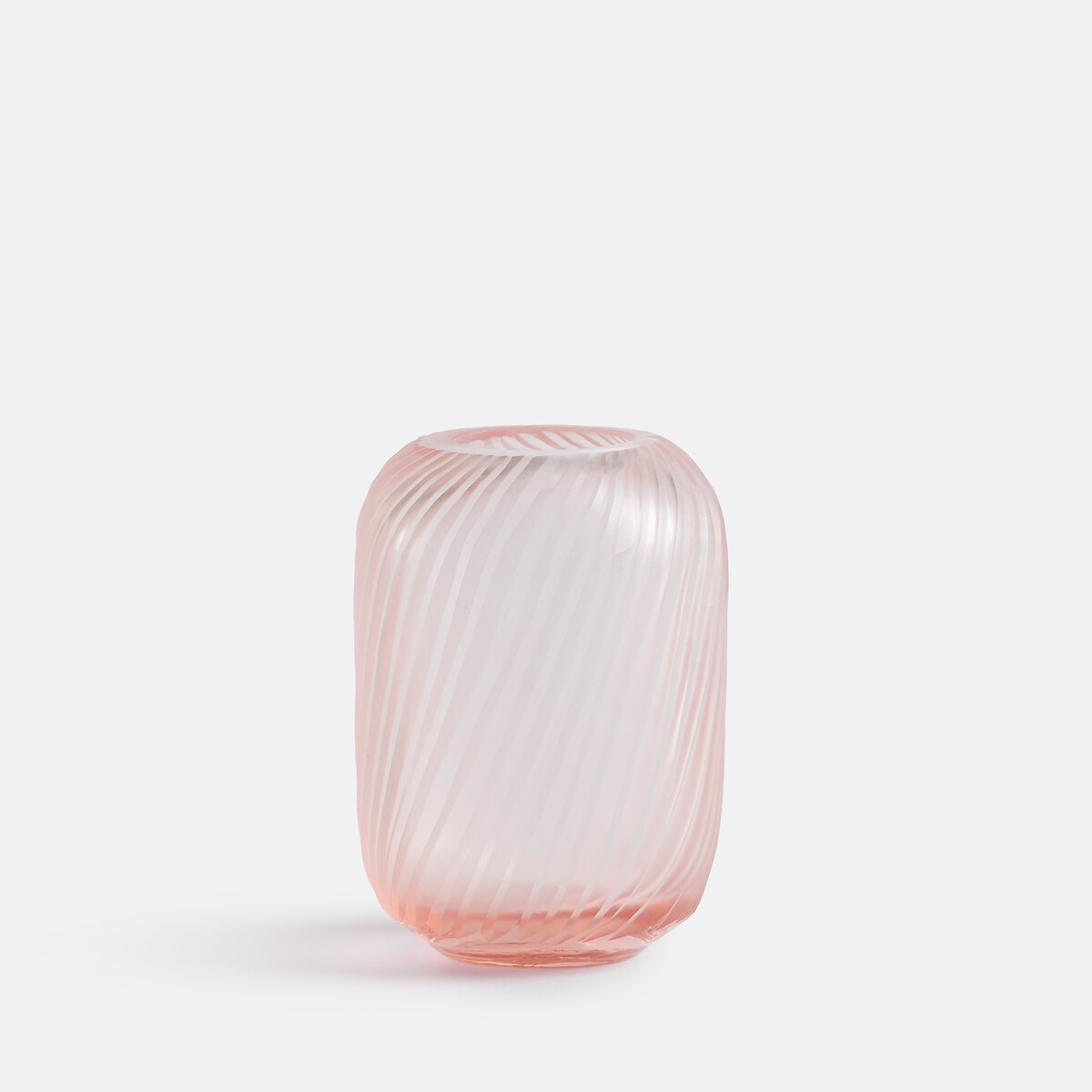 Βάζο από ριγέ γυαλί ύψους 13 εκ. Μ10xΠ10xΥ13cm