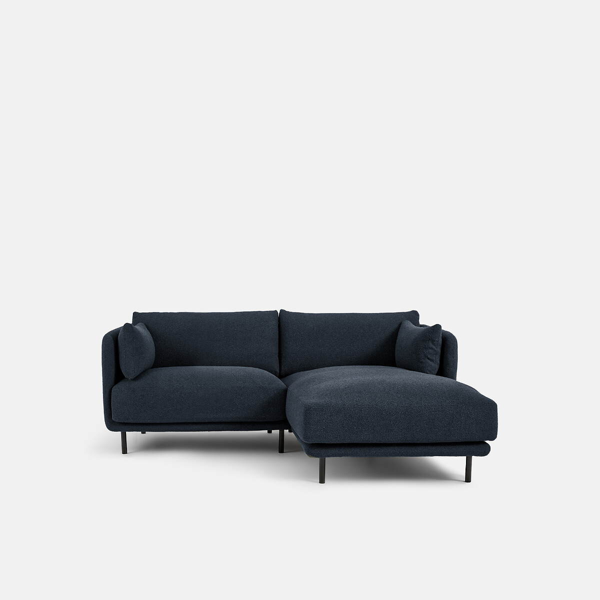 Γωνιακός καναπές Compact με μπουκλέ ύφασμα – Victor Μ165xΠ204xΥ84cm