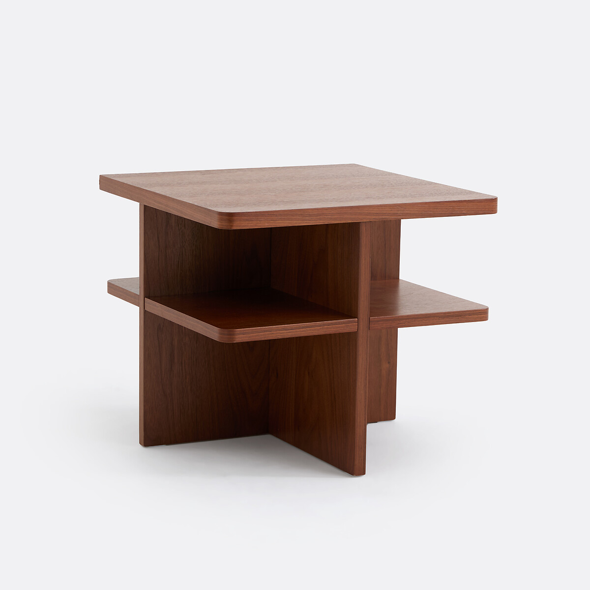 Κομοδίνο με επένδυση καρυδιάς Μ30xΠ55xΥ52cm