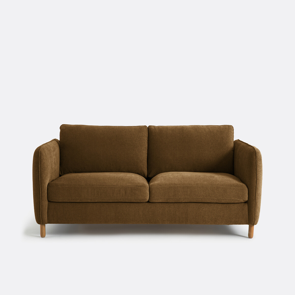 Τριθέσιος καναπές-κρεβάτι με μελανζέ ταπετσαρία Μ95xΠ165xΥ86cm