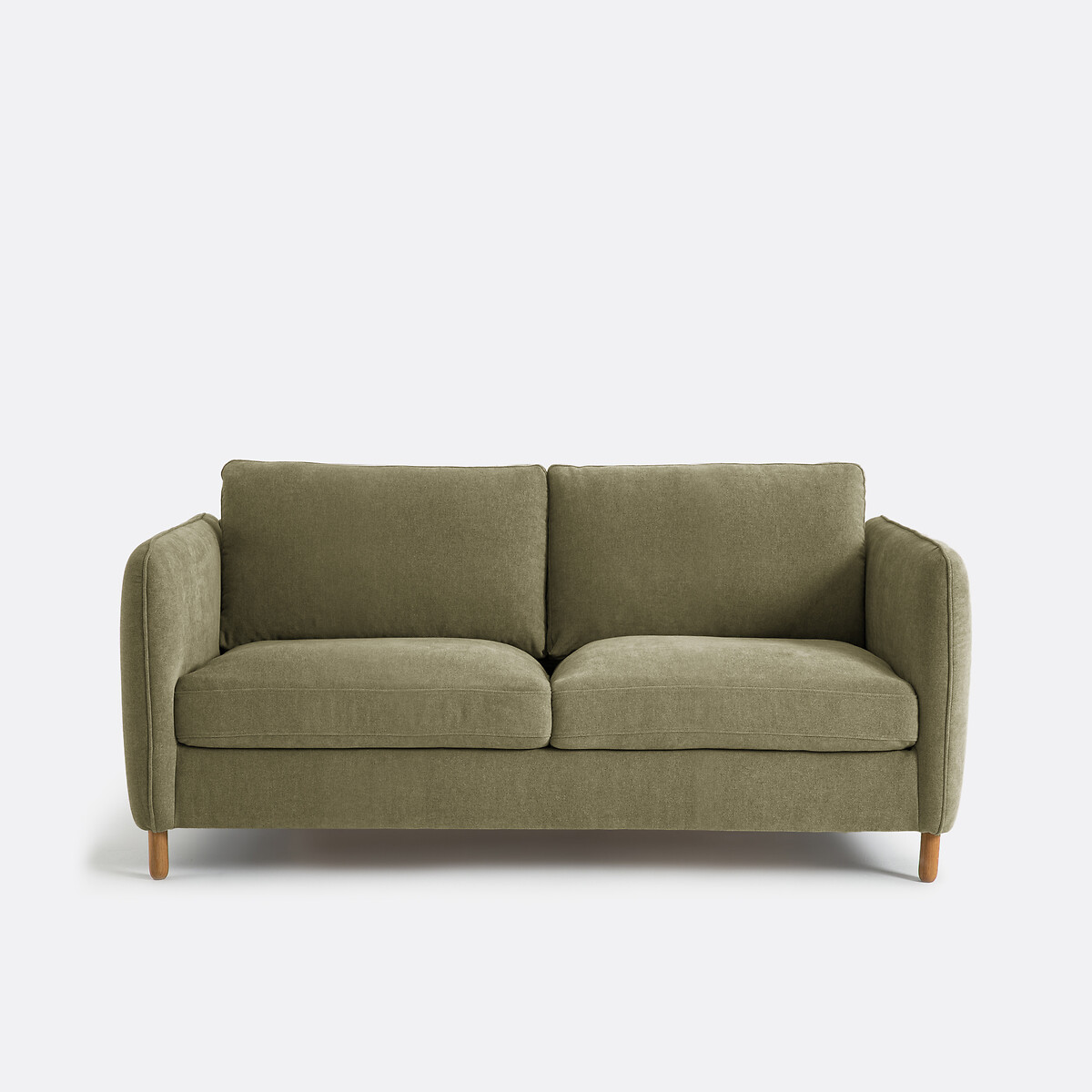 Τριθέσιος καναπές-κρεβάτι με μελανζέ ταπετσαρία Μ95xΠ165xΥ86cm