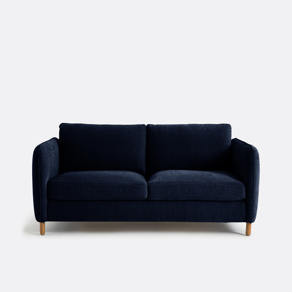 Τριθέσιος καναπές-κρεβάτι με μελανζέ ταπετσαρία Μ95xΠ165xΥ86cm