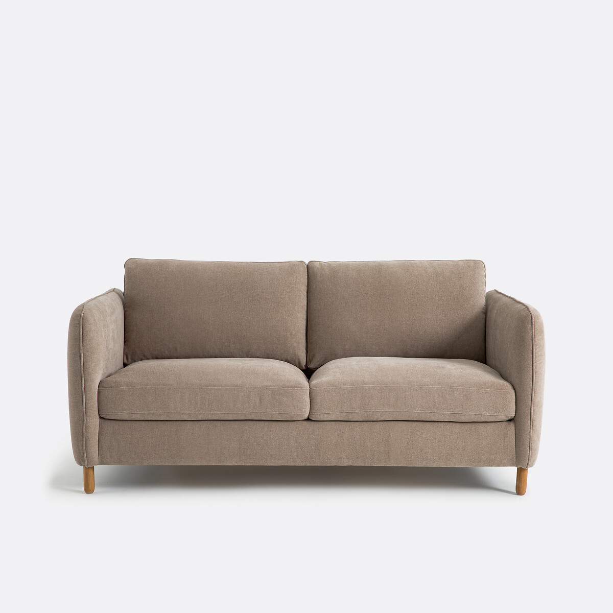 Τριθέσιος καναπές-κρεβάτι με μελανζέ ταπετσαρία Μ95xΠ165xΥ86cm