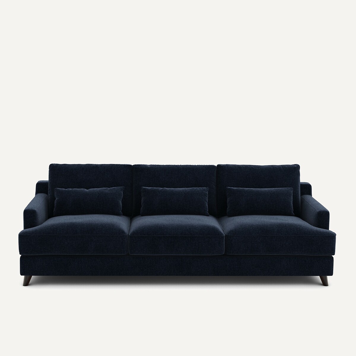 Καναπές από βελούδινο chenille Μ100xΠ197xΥ83cm