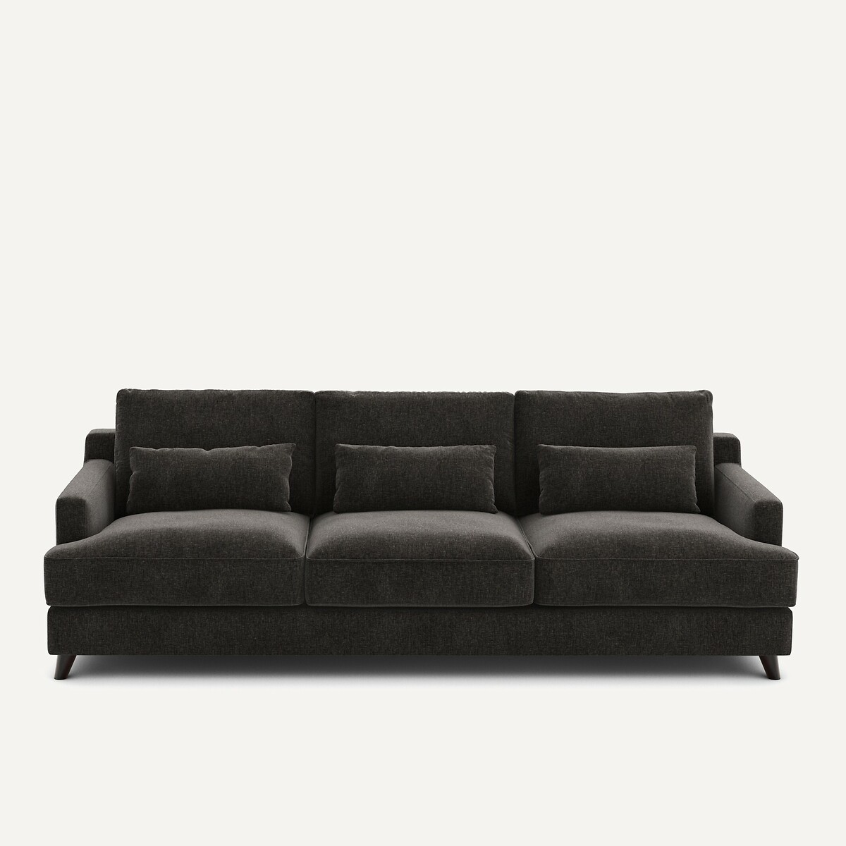 Καναπές από βελούδινο chenille Μ100xΠ197xΥ83cm