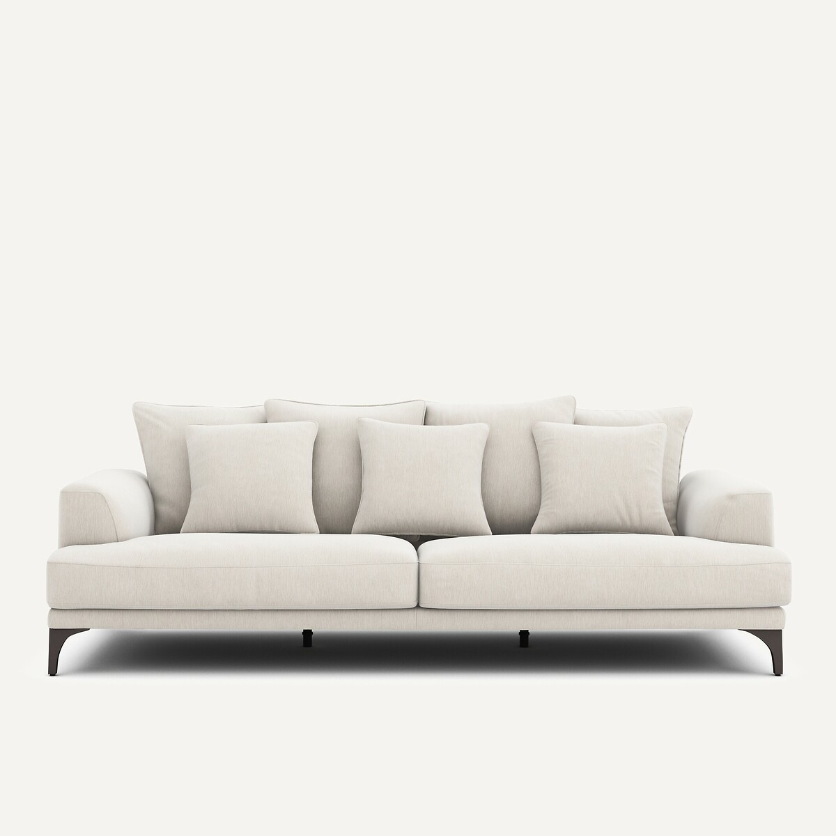 Καναπές από βελούδινο chenille Μ105xΠ217xΥ84cm