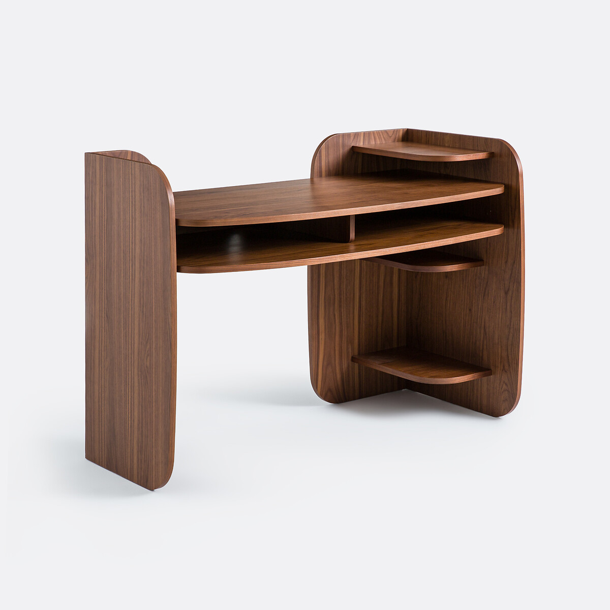 Γραφείο με επένδυση καρυδιάς Π130cm