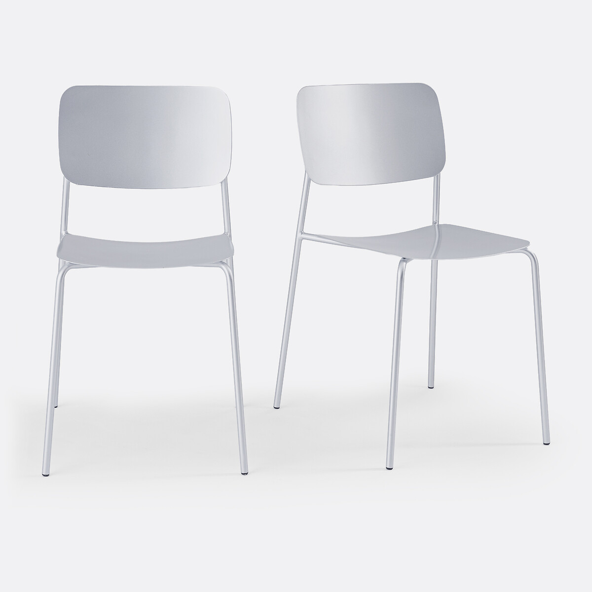 Σετ 2 μεταλλικές καρέκλες Μ50xΠ48xΥ79cm