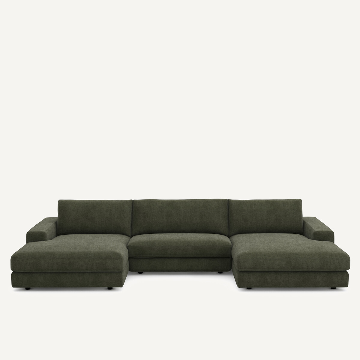 Καναπές 5 θέσεων από βισκόζη και πολυεστέρα Μ173xΠ370xΥ78cm