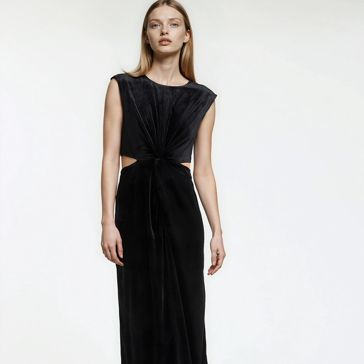 La Redoute Collections Μακρύ ίσιο βελούδινο φόρεμα