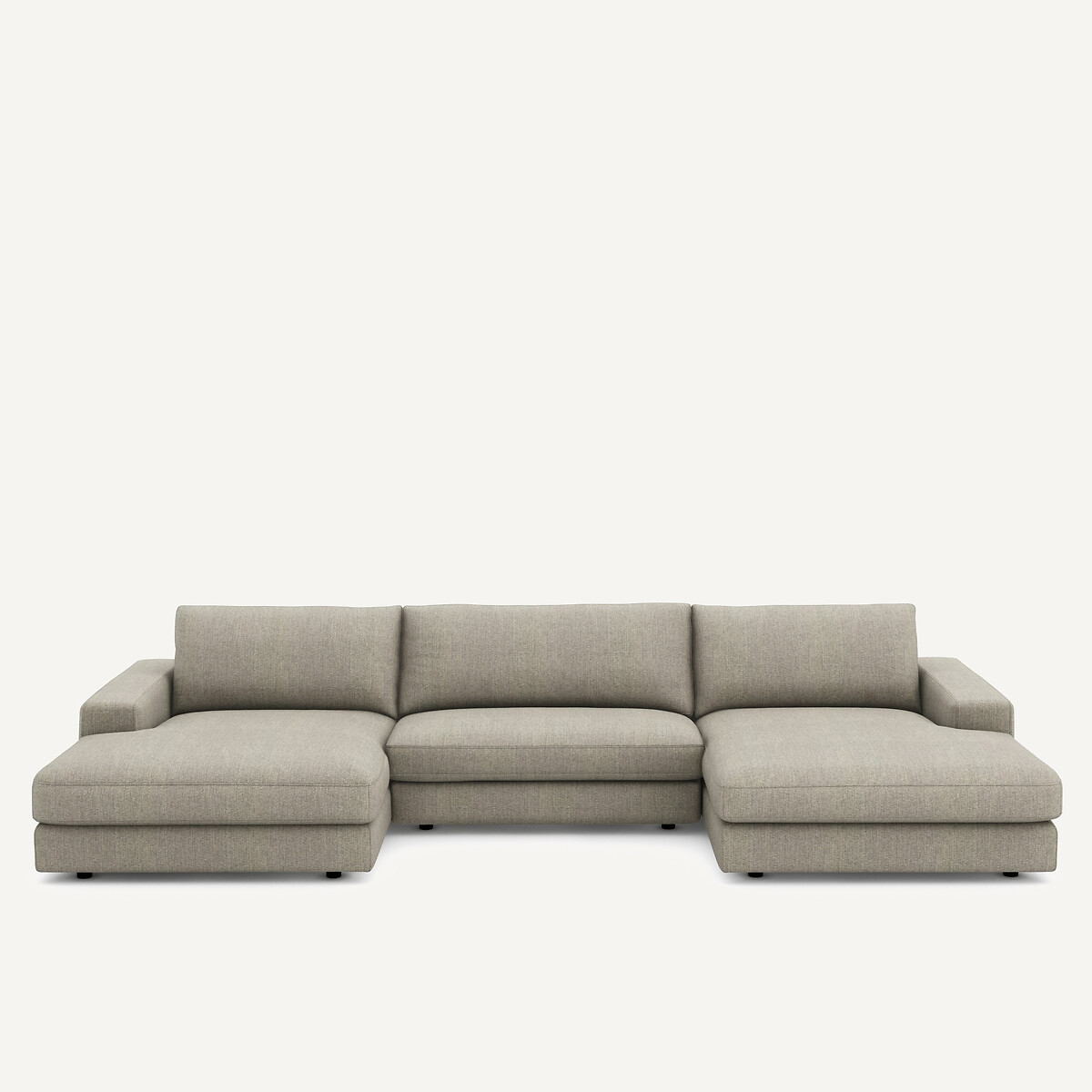 Καναπές 5 θέσεων με ύφασμα τουίντ Μ173xΠ370xΥ78cm