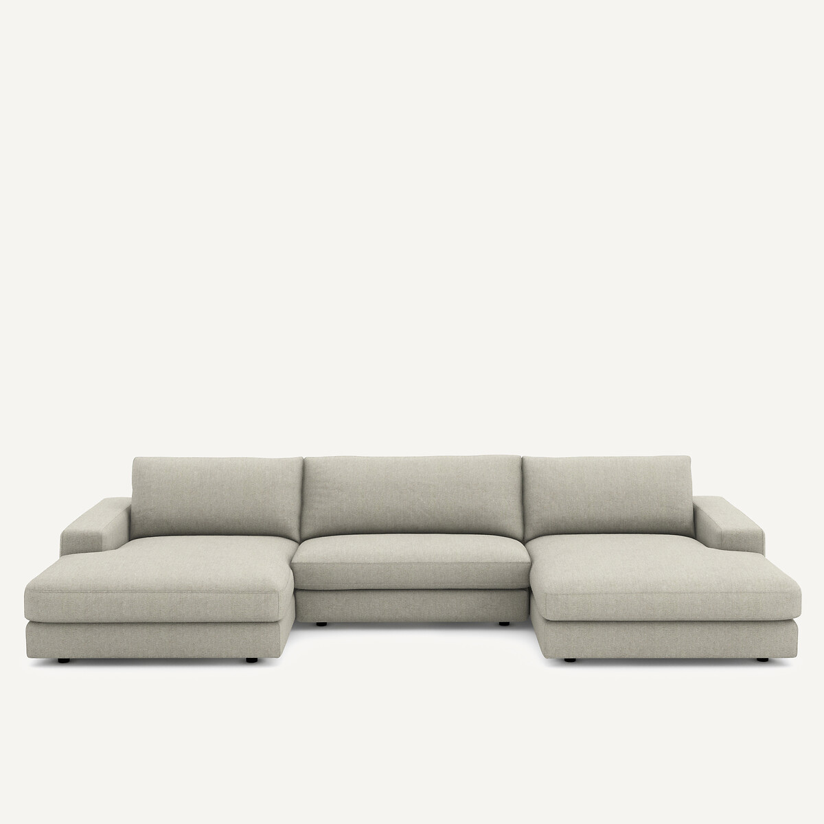 Καναπές 5 θέσεων με ύφασμα τουίντ Μ173xΠ370xΥ78cm