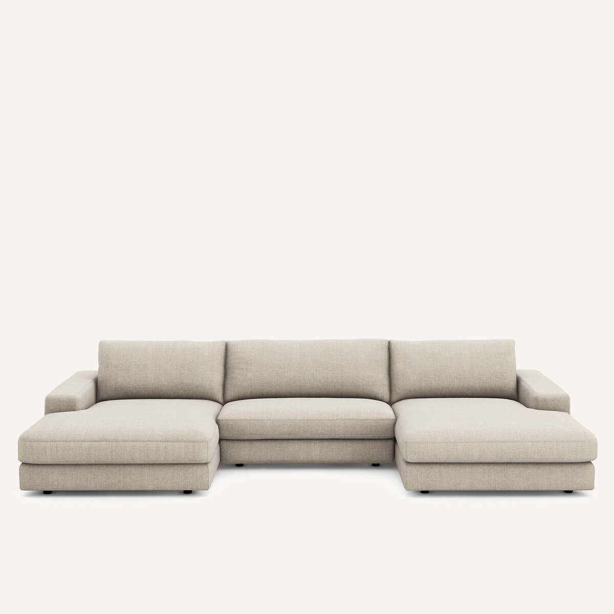 AM.PM Καναπές 5 θέσεων από βαμβάκι και λινό Μ173xΠ370xΥ78cm