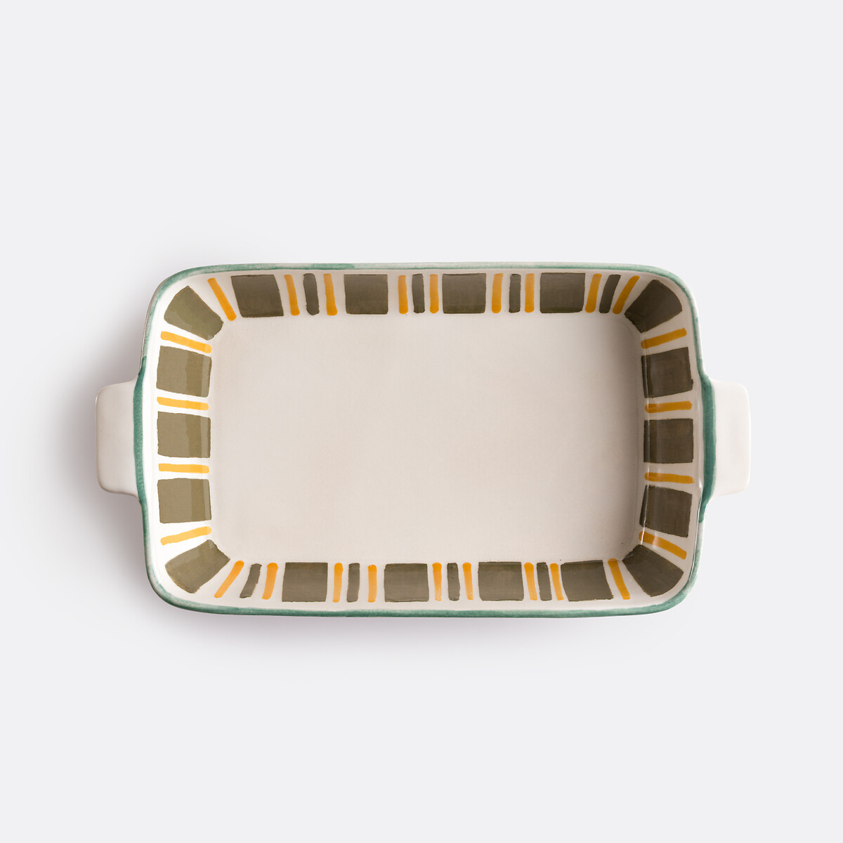 Πυρίμαχο ταψί από εμαγιέ κεραμικό με σχέδια Μ17xΠ30xΥ5cm