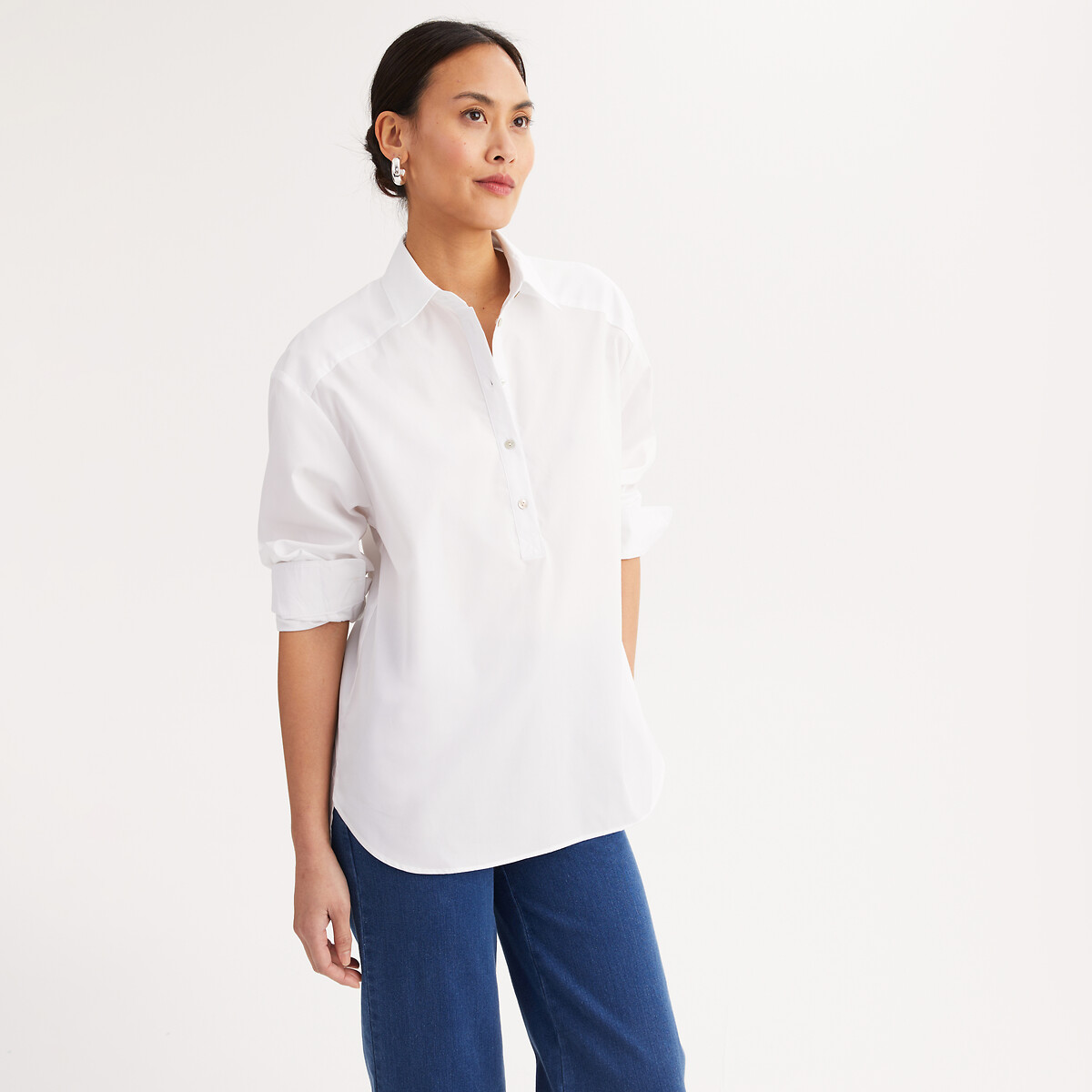 Anne Weyburn Πουκάμισο με μακριά μανίκια από καθαρό βαμβάκι