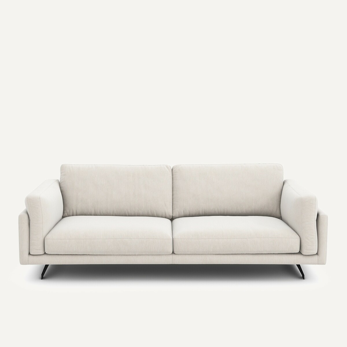 Καναπές από βελούδο chenille Μ99xΠ213xΥ82cm