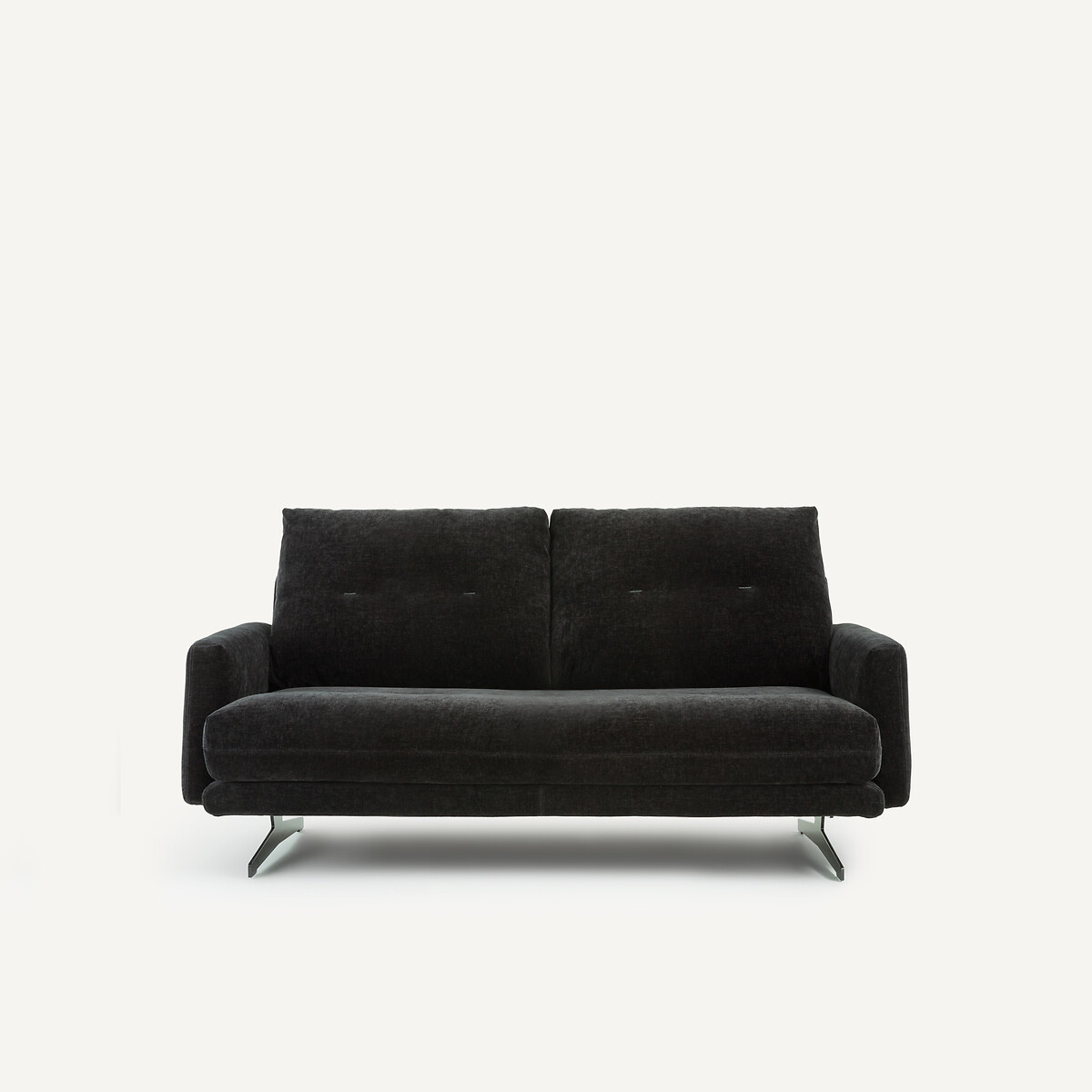 Καναπές 2 θέσεων από βελούδινο chenille Μ95xΠ161xΥ81cm