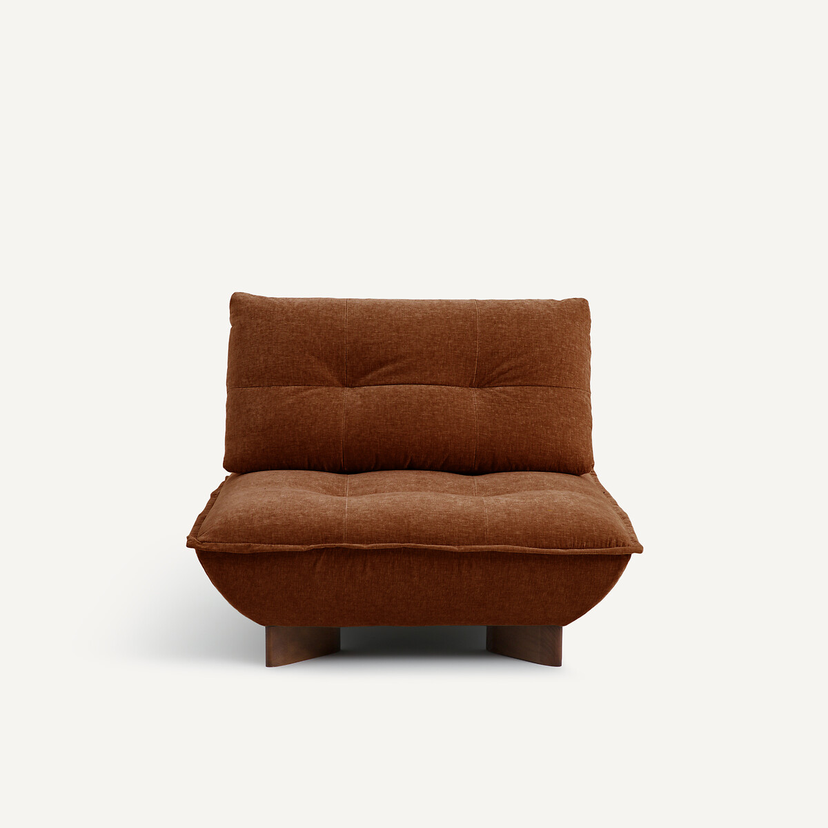 Πολυθρόνα modulable από βελούδο chenille Μ138xΠ105xΥ84cm