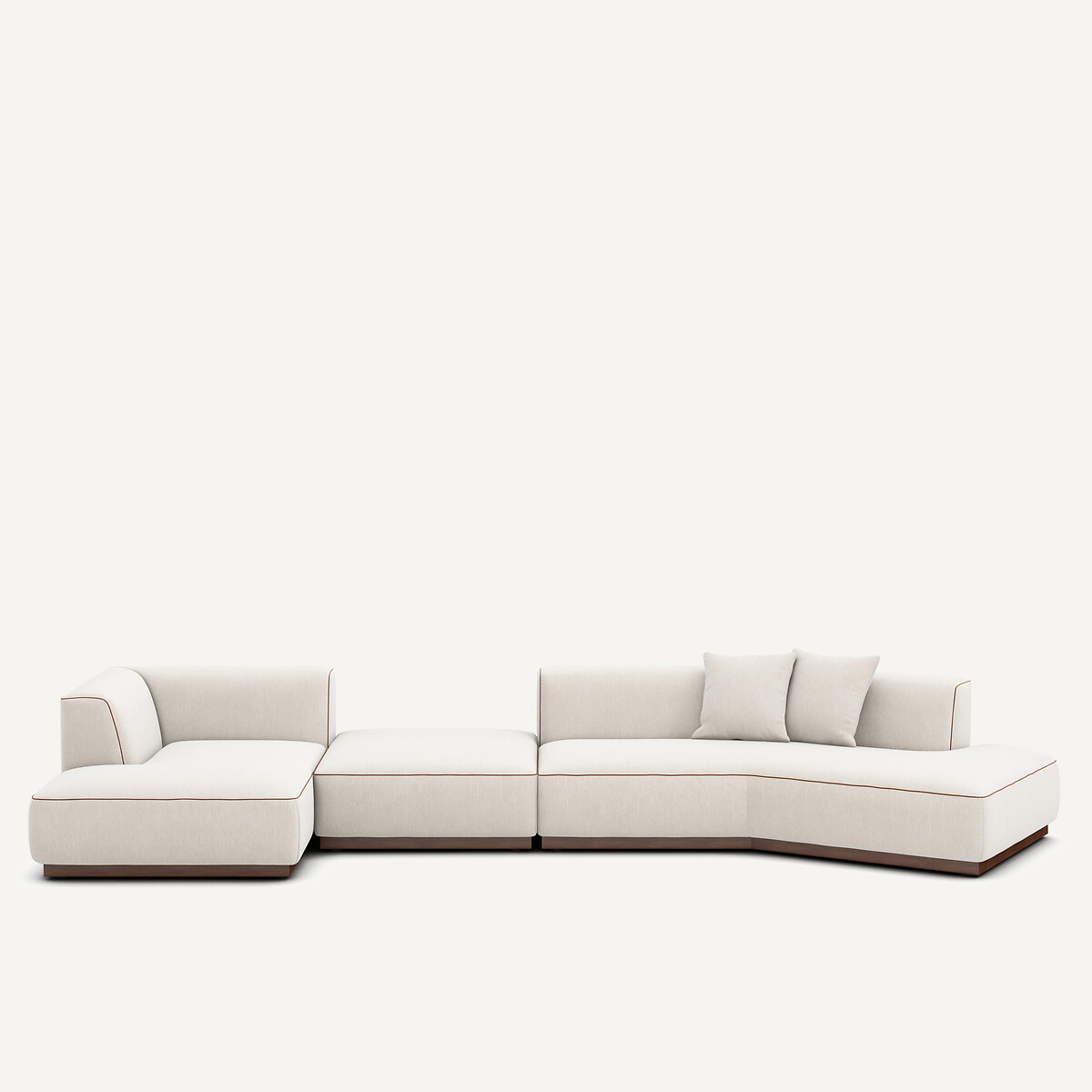 Γωνιακός καναπές XL αριστερής γωνίας με βελούδινο ζακάρ ύφασμα Μ152xΠ416xΥ67cm