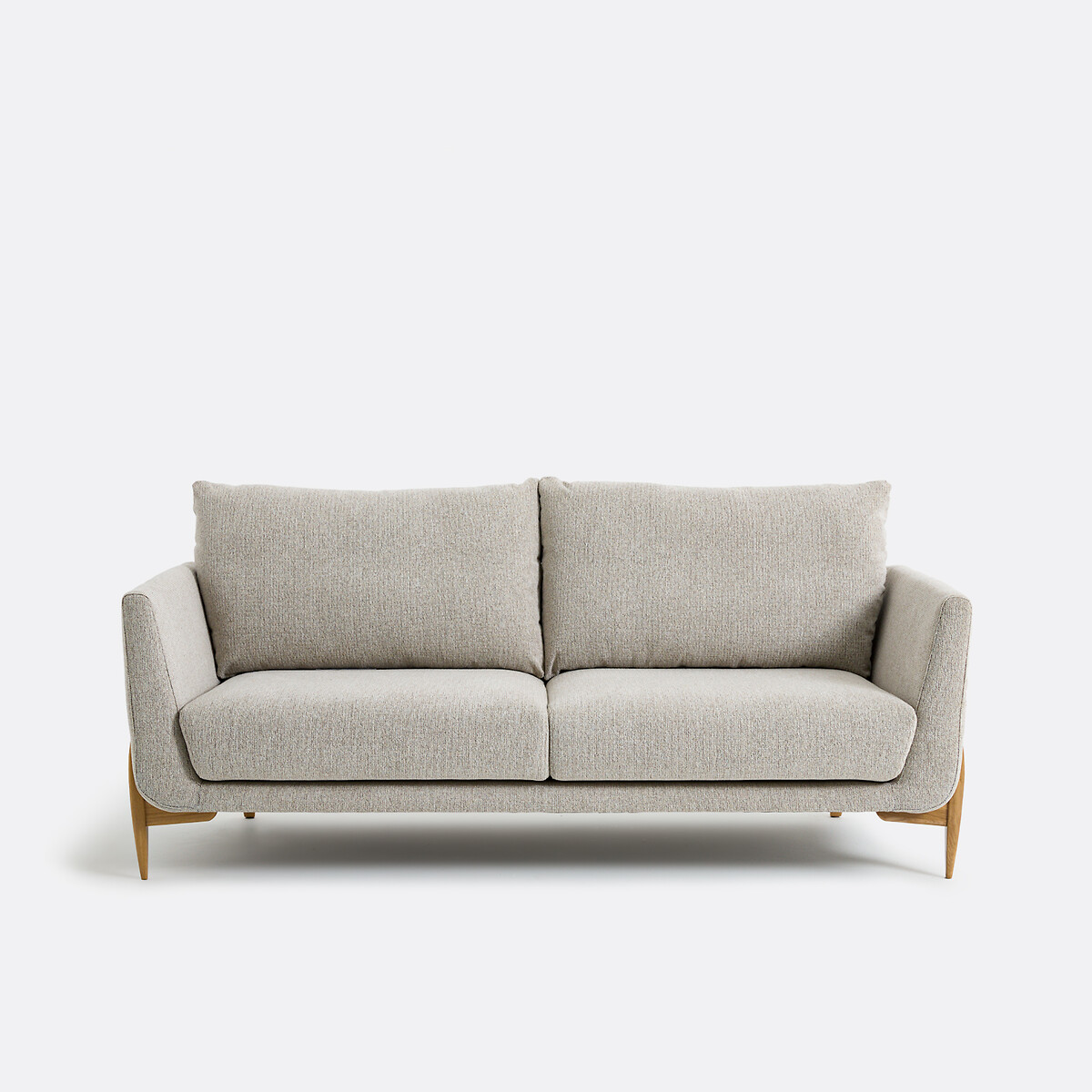 Καναπές 3 θέσεων με μελανζέ ταπετσαρία ανάγλυφης ύφανσης Π190xΥ86cm