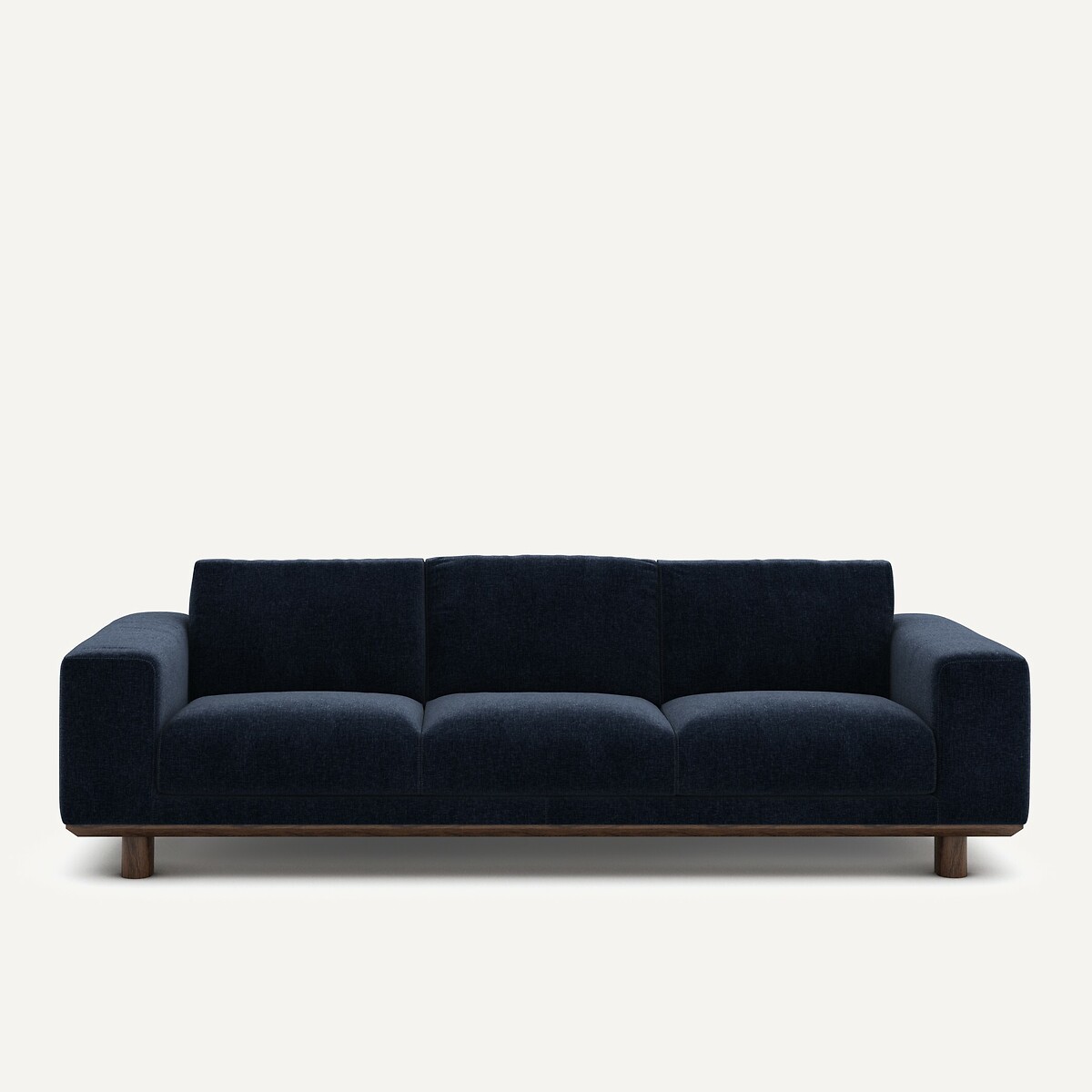 Καναπές από βελούδο chenille Μ97xΠ212xΥ72cm