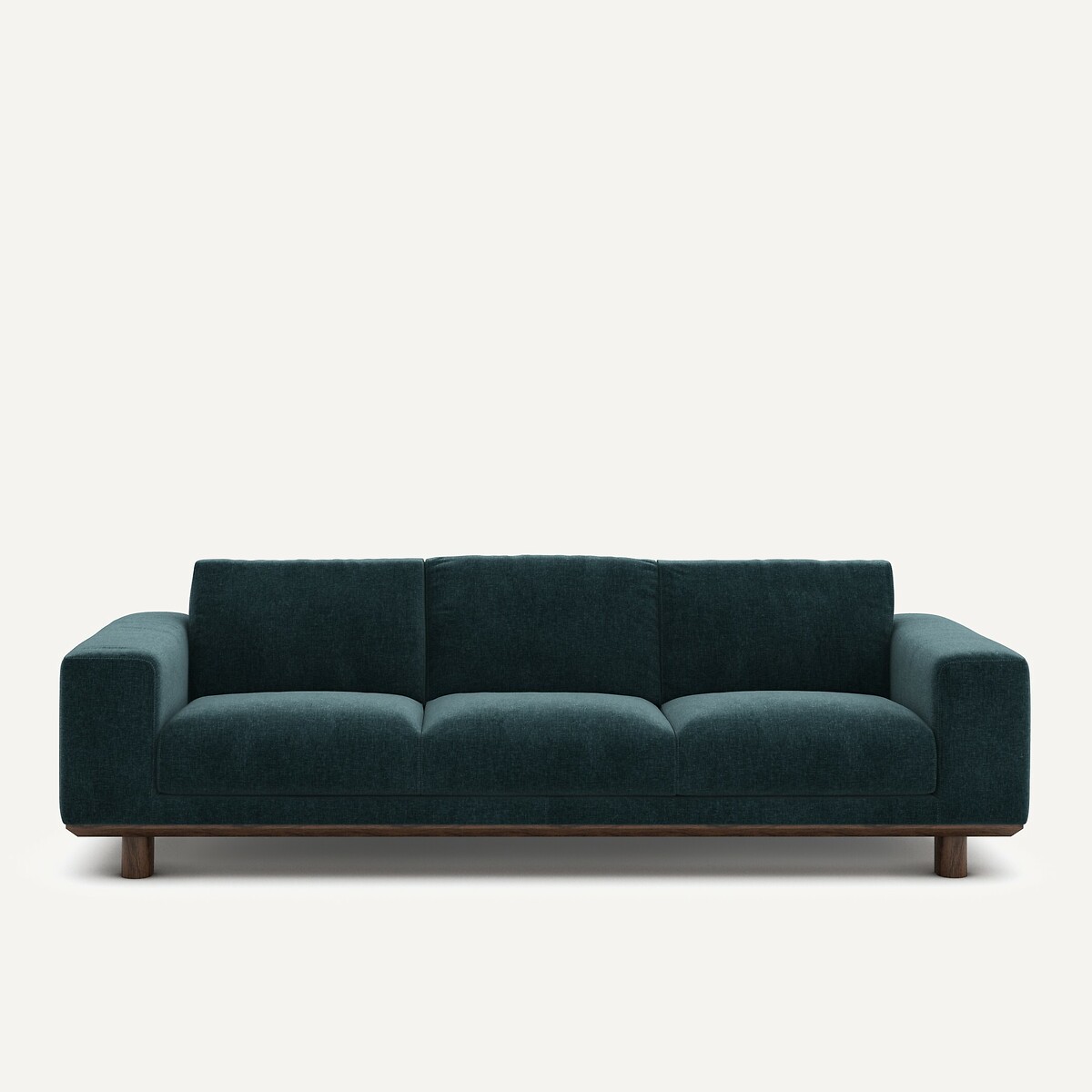 Καναπές από βελούδο chenille Μ97xΠ212xΥ72cm