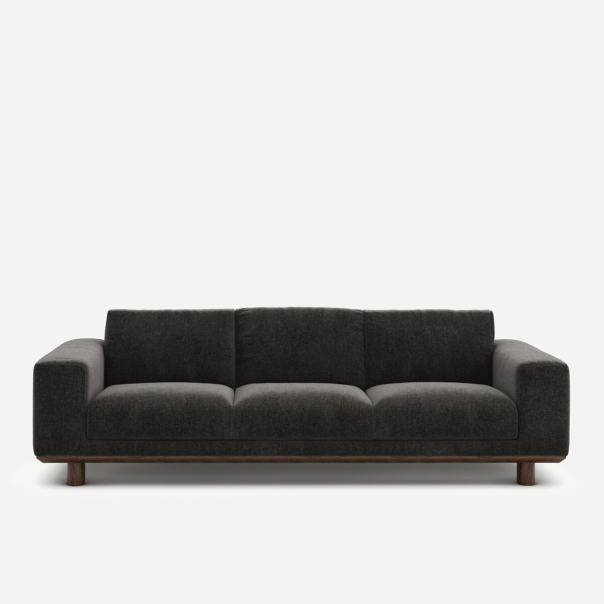 Καναπές από βελούδο chenille Μ97xΠ212xΥ72cm