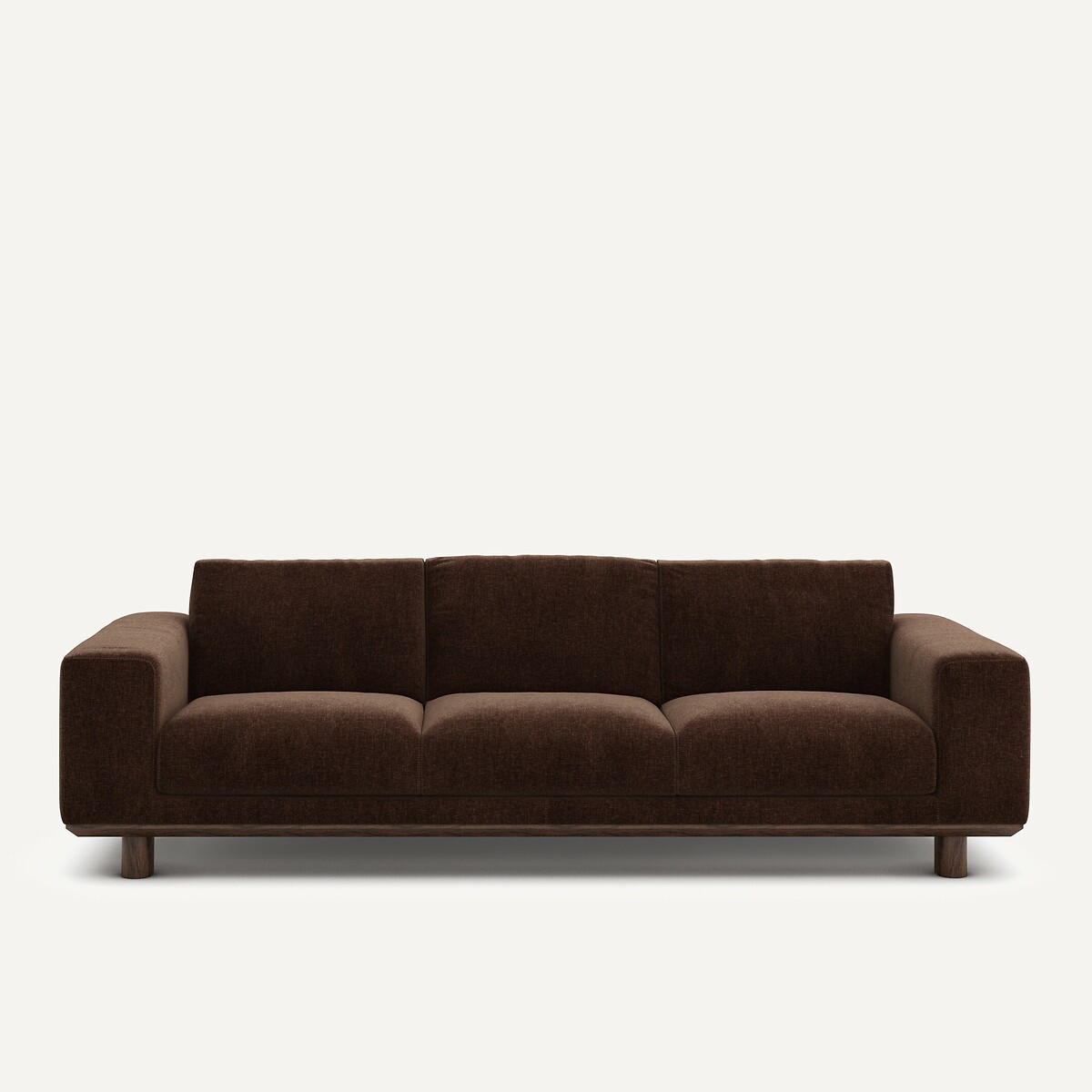 Καναπές από βελούδο chenille Μ97xΠ212xΥ72cm