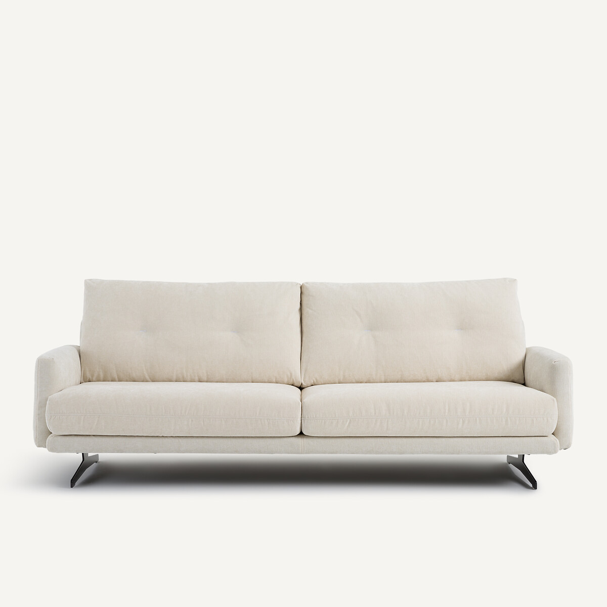 Καναπές από βελούδινο chenille Μ95xΠ201xΥ81cm