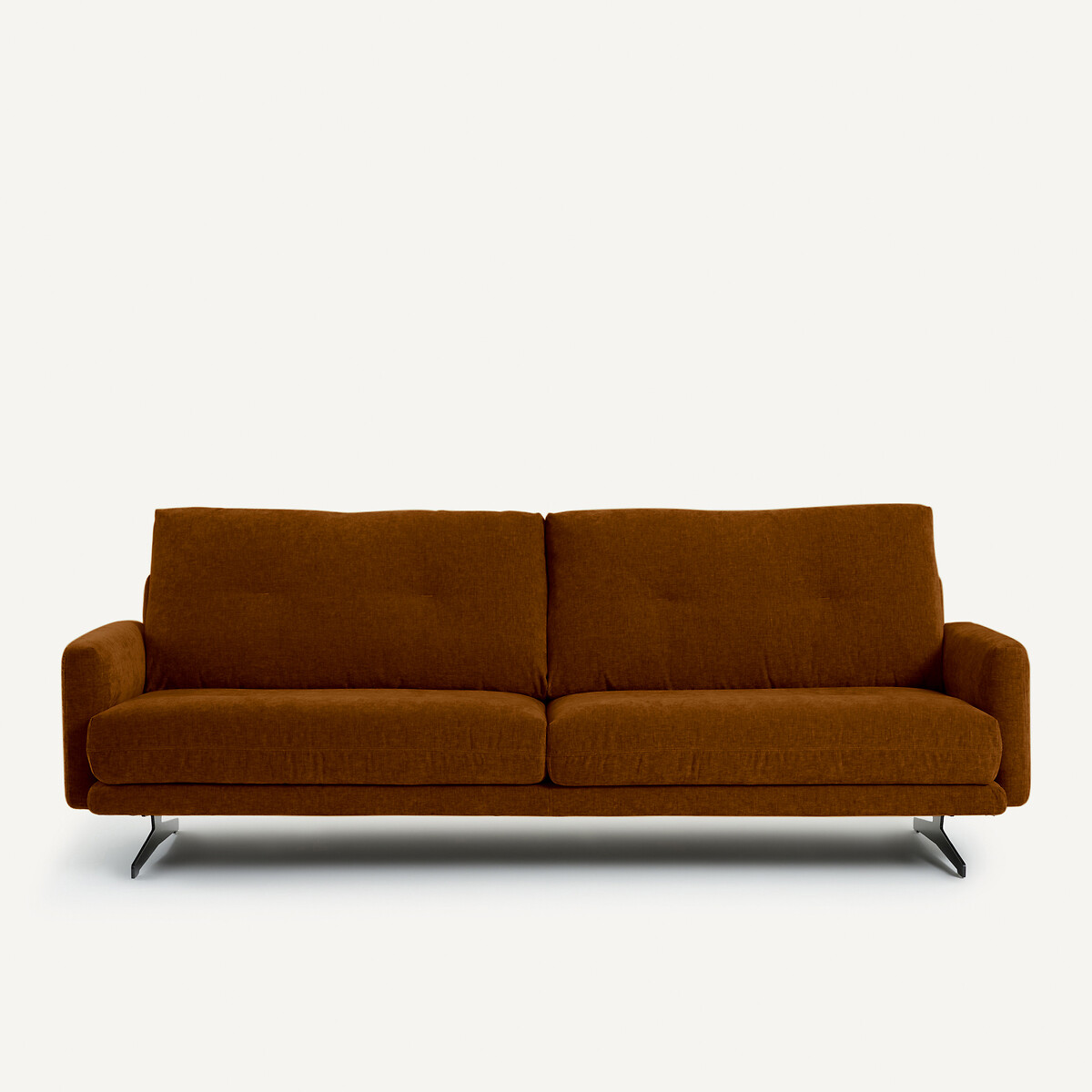 Καναπές από βελούδινο chenille Μ95xΠ201xΥ81cm