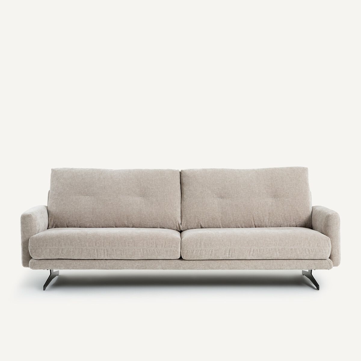 Καναπές από βελούδινο chenille Μ95xΠ201xΥ81cm