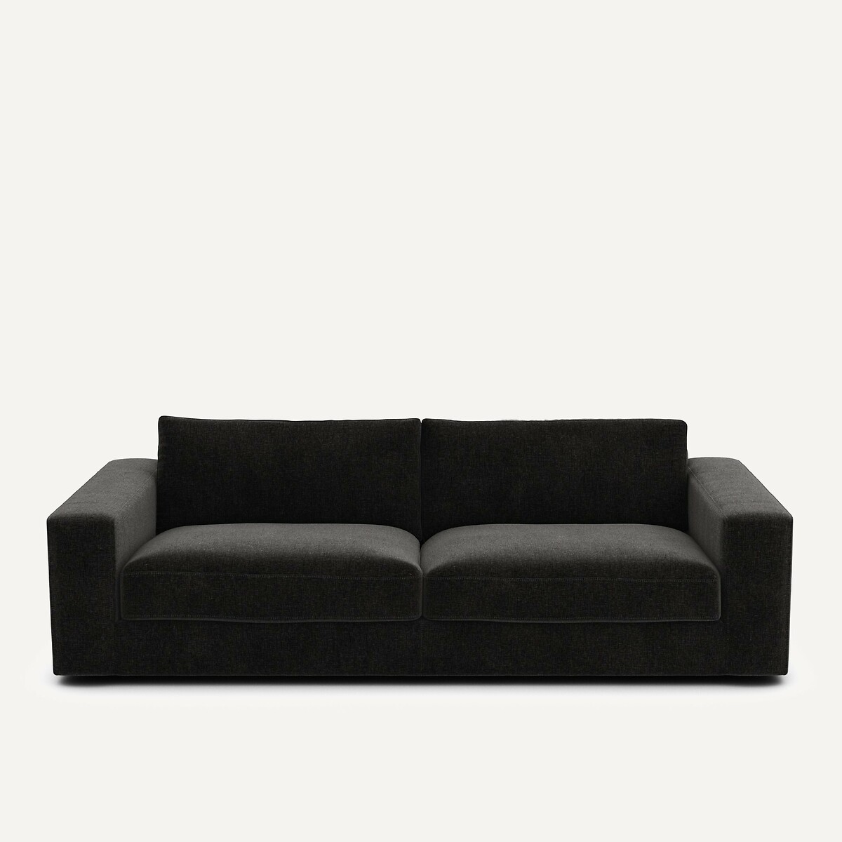 Kαναπές από βελούδινο chenille Μ105xΠ217xΥ78cm