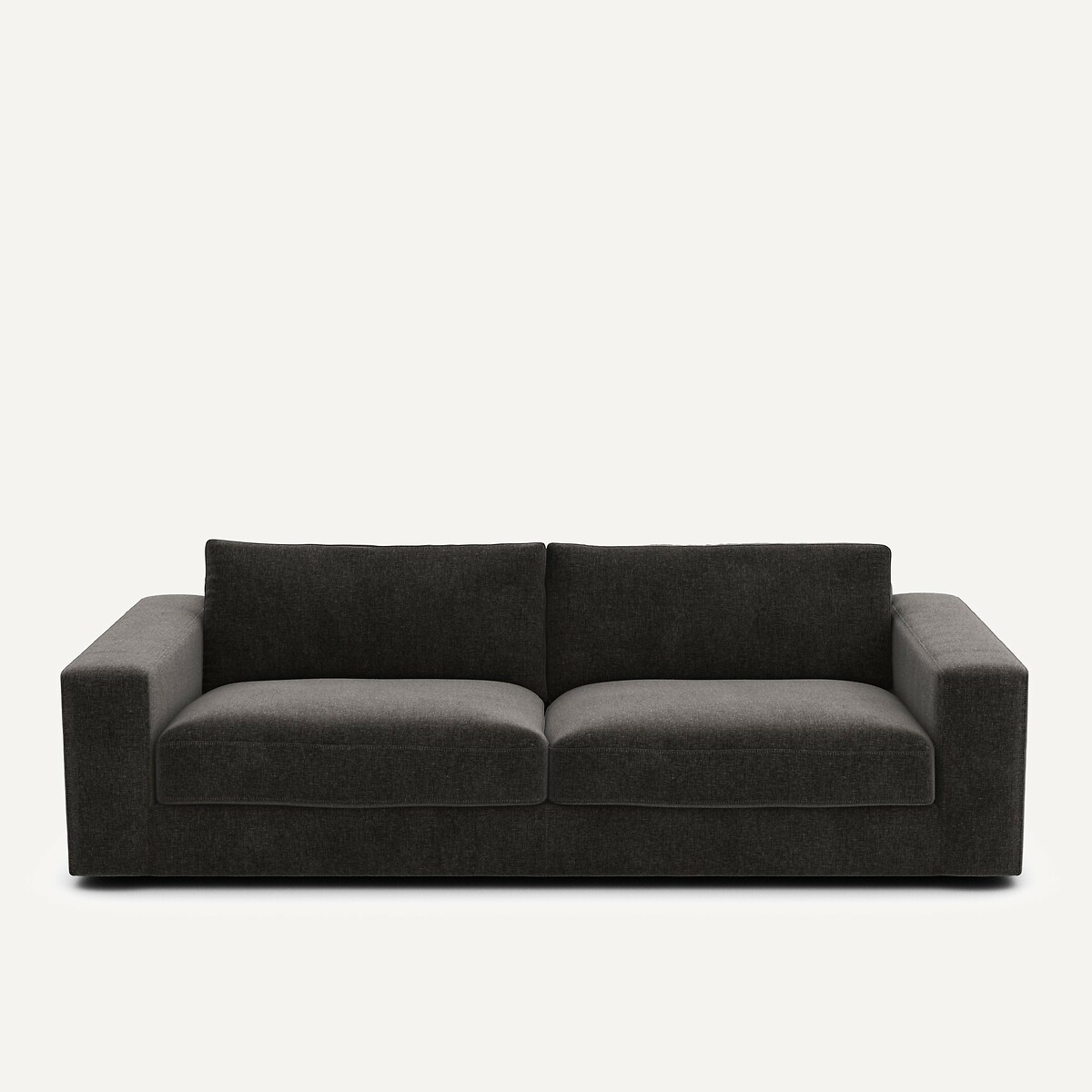 Kαναπές από βελούδινο chenille Μ105xΠ217xΥ78cm