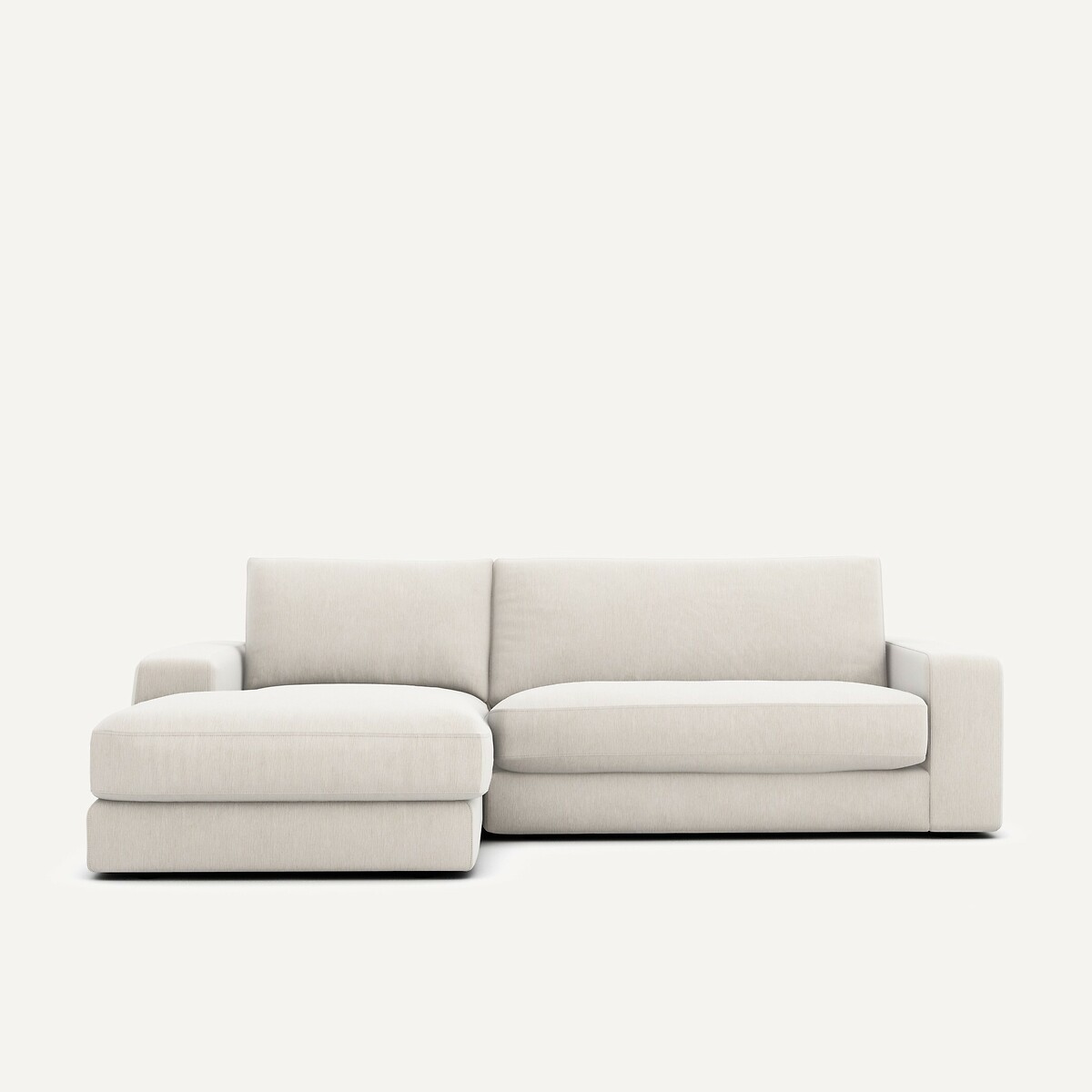 Γωνιακός καναπές από βελούδινο chenille ύφασμα Μ170xΠ250xΥ78cm