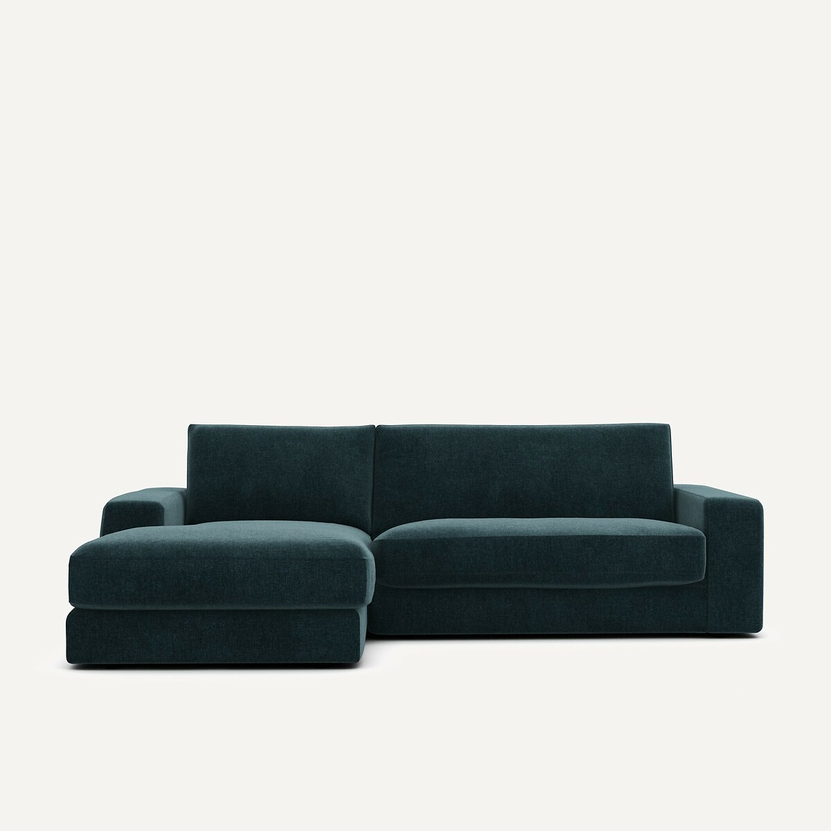 Γωνιακός καναπές από βελούδινο chenille ύφασμα Μ170xΠ250xΥ78cm