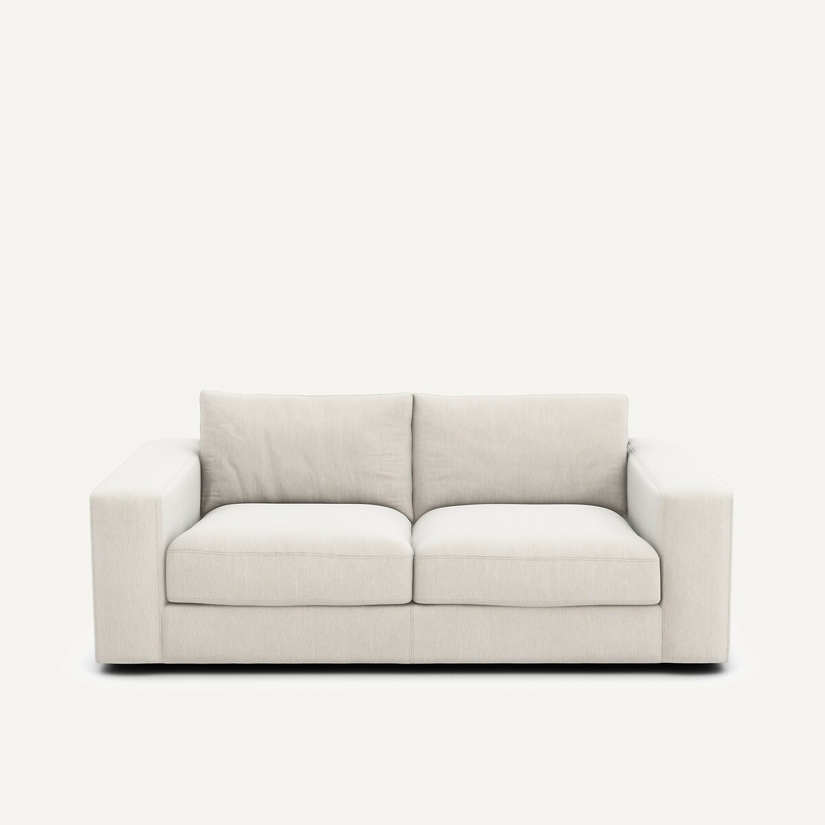 Τριθέσιος compact καναπές από βελούδο Μ105xΠ197xΥ78cm