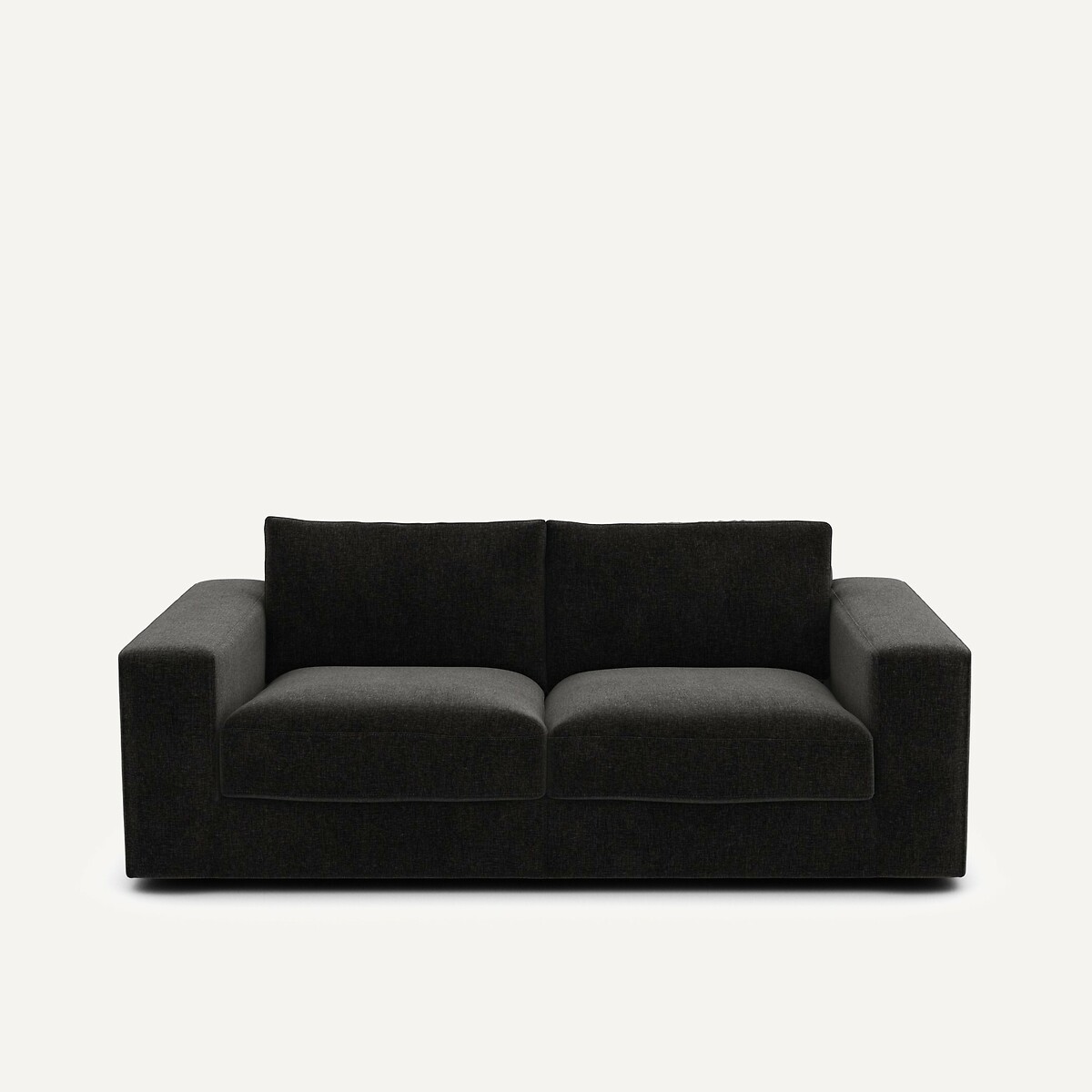 Τριθέσιος compact καναπές από βελούδο Μ105xΠ197xΥ78cm