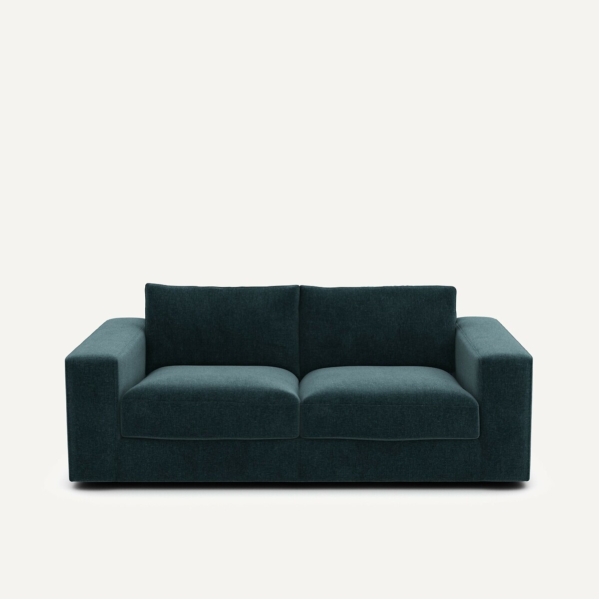 Τριθέσιος compact καναπές από βελούδο Μ105xΠ197xΥ78cm