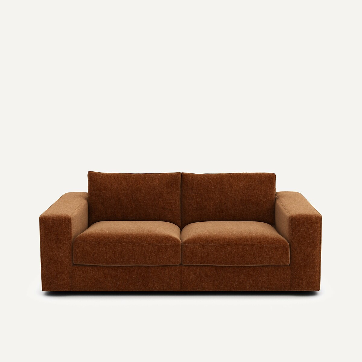 Τριθέσιος compact καναπές από βελούδο Μ105xΠ197xΥ78cm